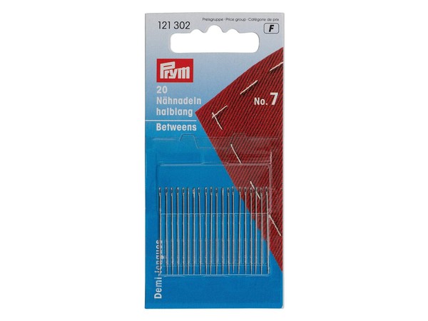 Prym 121302 NäHnadeln Halblang Silberfarbig - Ø 0,7Mm X 31Mm No. 7 - 20 StüCk-image