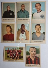 Heinerle Fußball 8 Sammelbilder DFB Herberger Schön Johnson... Original 1958 Top