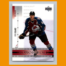Rob Blake #11 2001-02 Upper Deck Honor Roll Colorado Avalanche Hockey Card NHL