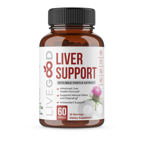 LIVEGOOD Liver Support Cleanse Deto antioxidant, Milk Thistle, zinc, selenium