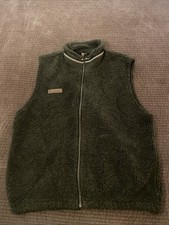 Vintage Columbia Men’s Large Fleece Vest Green Made In USA