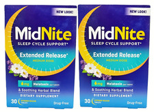 MIdnite Sleep Cycle Support, Medium Dose, 6 mg, 30 Extended Release Tablets