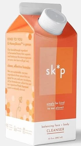 10oz sk*p Microbiome Balancing Face + Body Cleanser, Clean Ingredients 13z
