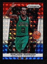 2013-14 Panini Prizm Red White & Blue Mosaic Prizm Rajon Rondo #14 hs9