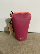 Ecco Pot Bag Leather Womens Crossbody Pink Br...