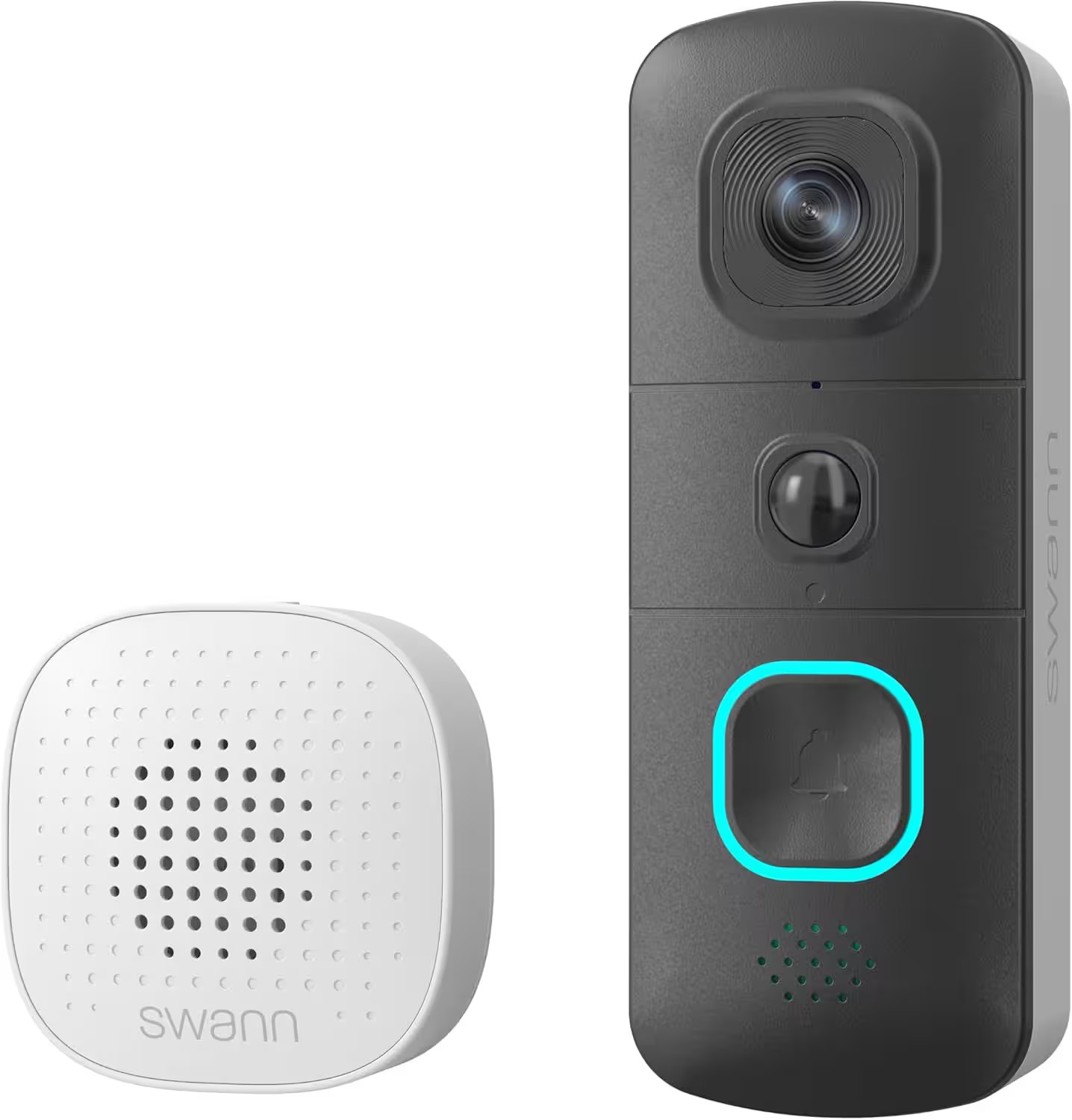 Swann - EVO HD Wi-Fi Video Doorbell: Wired or wire-free, motion detection, ni...