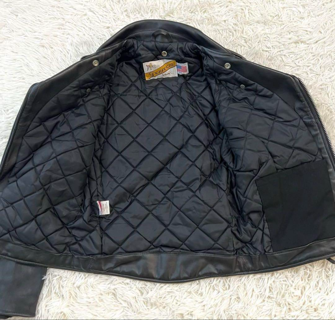 schott perfecto 618 34 double steerhide leather motorcycle jacket