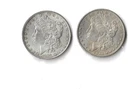 1989 1898 P Morgan Silver Dollar Lot Of 2 90% Silver 1.54688 Troy Oz