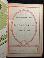 Teatro Reale Dell’Opera Stagione Estiva 1944 Rigoletto Giuseppe Verdi C320