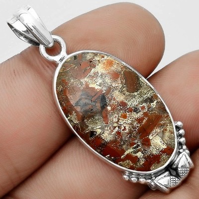 Natural Tabu Jasper 925 Sterling Silver Pendant Fall Gift SDP123634