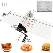 Manual Dough Pressing Machine Stainless Steel Dough Sheeter Pastry Machine