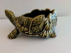 Vintage MCM MCCOY Pottery Turtle Planter, Turtle Shaped Mid Century Ceramic Pot