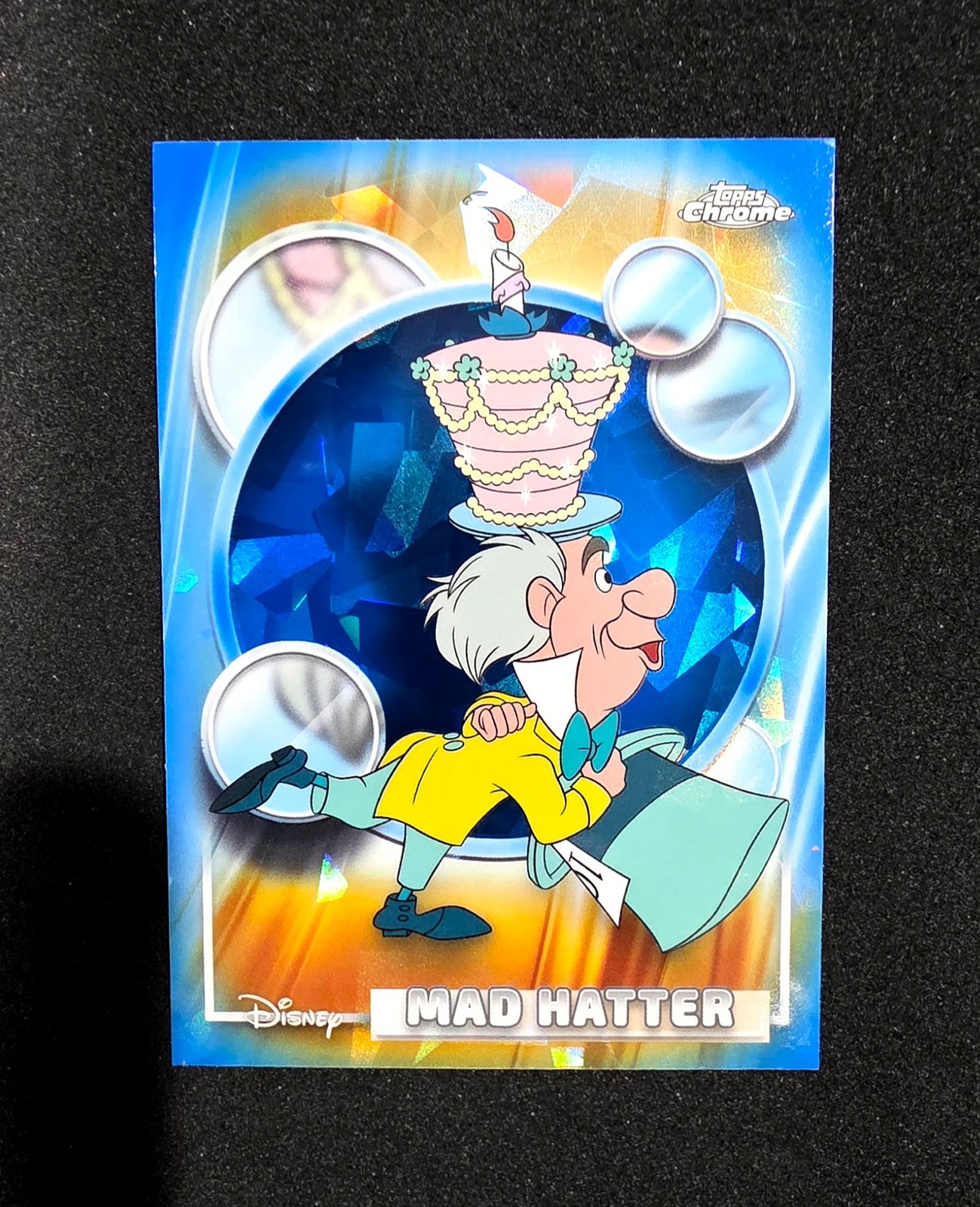 Mad Hatter #IS-10 2026 Topps Chrome Sapphire Disney Infinite trading card — raw and PSA graded price guide