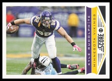 2013 Score #121 Kyle Rudolph Minnesota Vikings Football Card