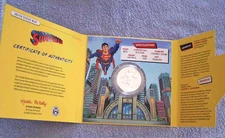 2025 SUPERMAN 1 oz Silver Medal