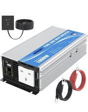Pure Sine Wave Power Inverter 1000W DC 12V to AC 240V with Remote Control