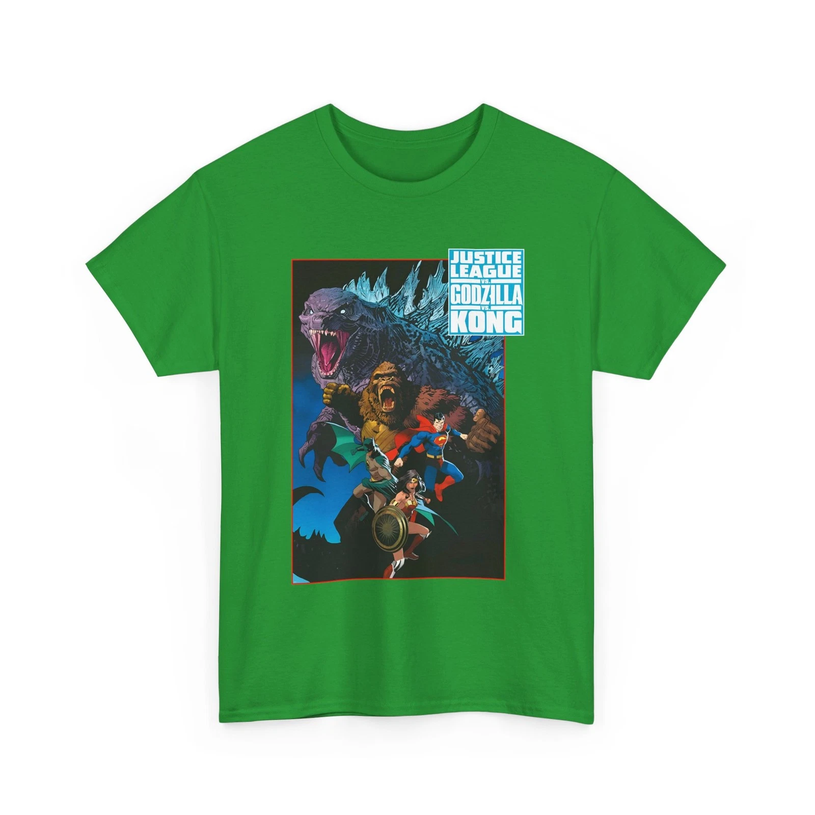 Justice League Vs god zilla Vs Kong T-Shirt - Dan Mora Art - Superman - DC Comics