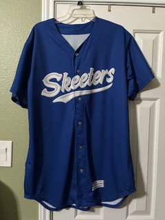 Sugarland Skeeters ALPB Baseball Jersey Mens XL Atlantic League Blue XL