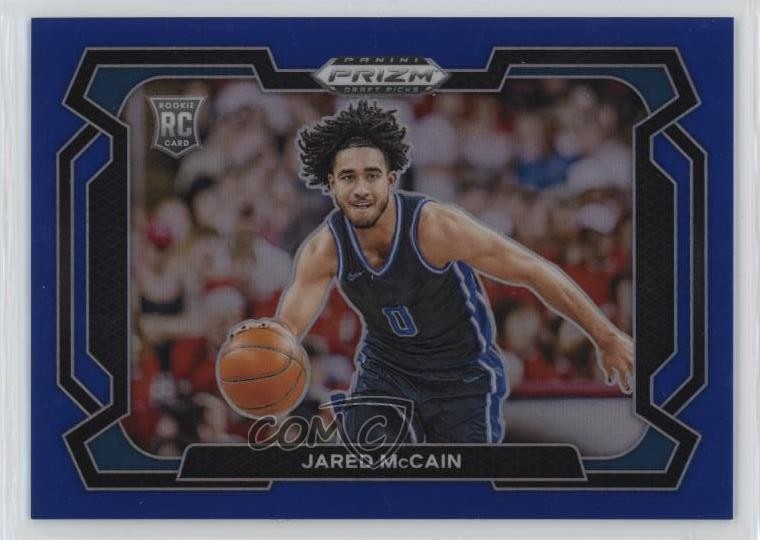 2024-25 Panini Prizm Draft Picks Blue Variations 125/199 Jared McCain #35 0n64