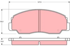 Plaquette de frein Daihatsu FEROZA