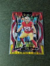 Talanoa Hufanga 2024 Select #46 Concourse Red & Yellow Shock Prizm 49ers