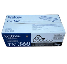 BROTHER TN-360 High Yield Toner Cartridge TN360 Black Genuine NIB Factory Sealed