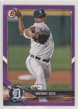 2018 Bowman Draft Purple /250 Gregory Soto #BD-53 sh7