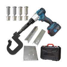 Cordless Metal Hole Puncher, Steel Punching Machine, Electric Handheld Punch ...