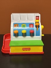 Vintage 1994 Fisher Price Play Cash Register Children Toy Bell Rings NO COINS