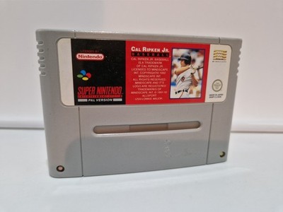 Cal Ripken Jr. Baseball - Super Nintendo SNES MODUL PAL - Funktionsfähig