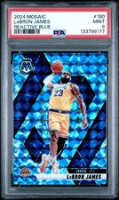 2024-25 Panini Mosaic - LeBron James #180 Reactive Blue Mosaic