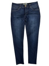 Democracy "Ab" Technology Blue Dark Wash Mid-Rise Skinny Denim Jeans Women's 10