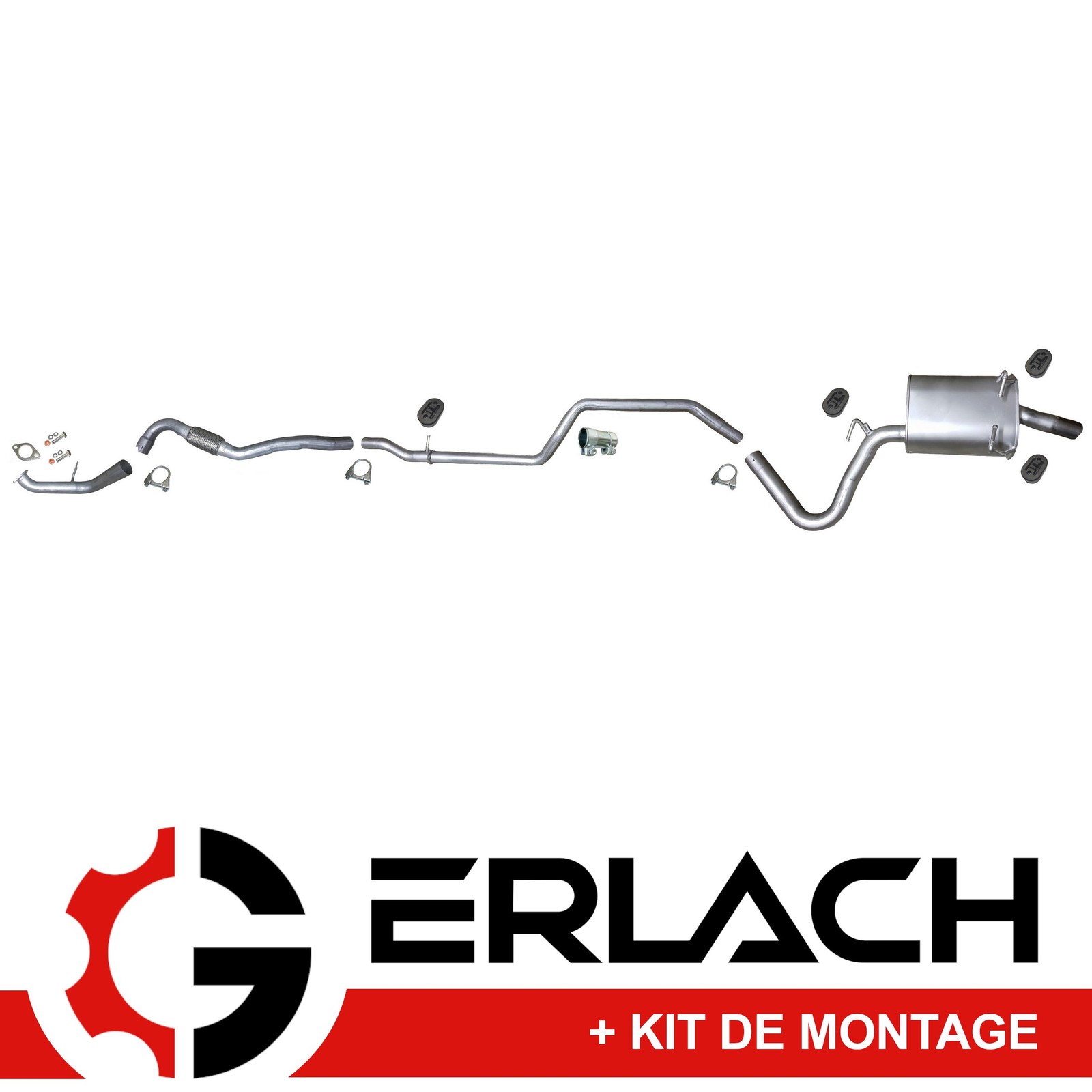 Echappement silencieux arrière Fiat Freemont 2.0 JTD 4x4 pot de rechange de type origine 6538