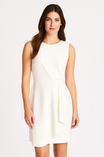 Calvin Klein Dress A-Line Cream Spring Summer Office Professional Workwear Sz 8