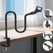 Support de micro col de cygne pour diffusion, chant, podcasting