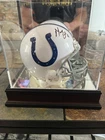 Indianapolis Colts Marvin Harrison Signed mini Helmet JSA Authenticated w/case