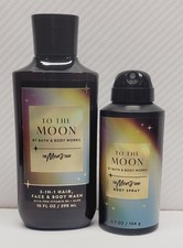 Bath Body Works - TO THE MOON - Body Wash Body Spray - 2 pc set