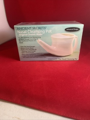 Ancient Secrets Nasal Cleansing Pot ''Neti Pot'' NEW SEALED
