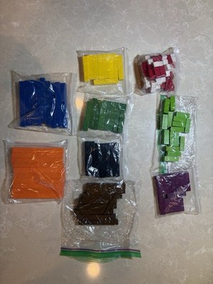 Wooden Math Manipulative colored 1-10 blocks 