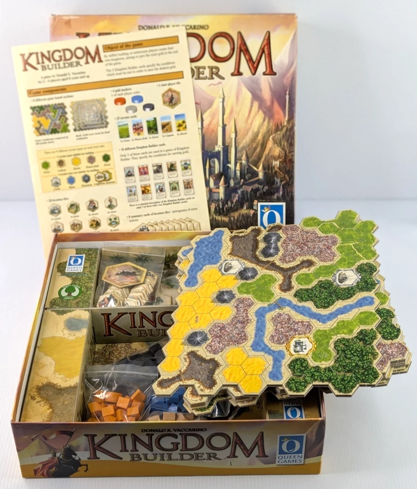 Kingdom Builder Juego de Mesa Queen Games Donald X Vaccarino 100% COMPLETO Foto 2 de 4