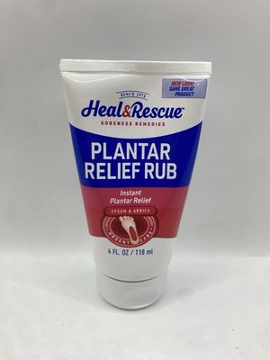 Heal & Rescue Plantar Relief Rub 118 mL 4 oz Epsom Arnica New Sealed