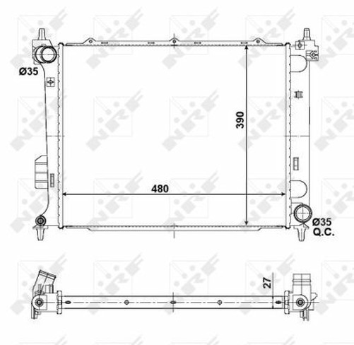 NRF 56057 KüHler, Motor KüHlung FüR Hyundai-image