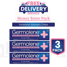 Image of 3 X GERMOLENE - Antiseptic Cream Dual Action With Local 30g