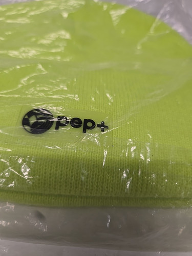 Pepsi Hat Pep+ Promo Hi Vis Yellow Stocking Cap Hat Rubber Logo - Picture 5 of 7