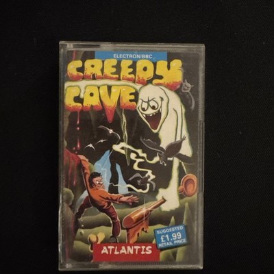 CREEPY CAVE; ORIGINAL BBC/ELECTRON COMPUTER TAPE SOFTWARE/SPIELE