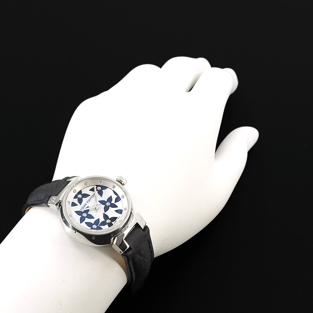 LOUIS VUITTON Tambour lovely diamond Q121I Quartz Ladies