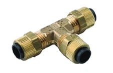 Poly Tee, 1/4" Poly Tubing Tee, DCI 0036 Dental Poly Fitting