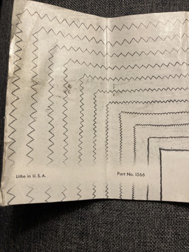 Vintage Zigzag Attachment Manual Unbranded Part No. 1566 - Picture 5 of 12