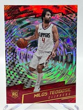 MILOS TEODOSIC RC 2017-18 Panini Revolution #150 Rookie FRACTAL Parallel