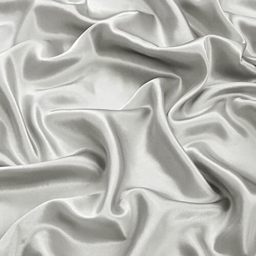 Twin Extra Long Silk Satin Fitted Sheet, Soft Deep Pocket Single Bottom